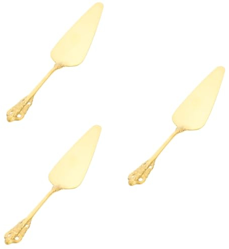 BESTonZON 3 Pz Spatola Per Torte Spatola Per Formaggio Pizzaiolo Divisori Di Burro Pale Da Torta Paletta Per Torte Coltello Da Torta Server Il Formaggio Giradischi Acciaio Inossidabile