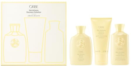 Oribe Hair Alchemy Discovery Set | Travel-Size Haircare Set with Hair Alchemy Shampoo, Conditioner, and Fortifying Treatment Serum | Strengthens Weak, Fragile, or Breakage-Prone Hair