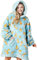 Giggling Getup Wearable Blanket Hoodie for Women Men - Oversized Flannel Sherpa Fleece Sweatshirt Blanket - with Giant Pocket & Sleeves - Cozy Warm Blanket Birthday Gifts for Adults Corgi