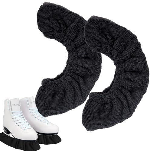 Unvtap 2 Stück Kufenschoner Schlittschuhe 1 Paar Schlittschuh Schoner, Schlittschuhschoner, Kufenschoner Eiskunstlauf, Eishockey Kufenschutz Schlittschuhe für Jugendliche Mädchen und Jungen(Größe M)