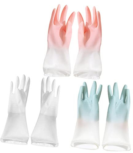 CRILSTYLEO & Bequeme Spülhandschuhe – 3er-set Für Küchenreinigung Wäsche Und Mehr