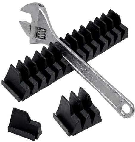 JJQHYC Soporte para herramientas para 23 llaves combinadas, llaves inglesas, soporte para llaves de carraca, barras magnéticas, portaherramientas