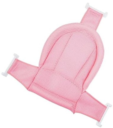 Asiento Hamaca Bañera para Bebé Recién Nacido, Red de Baño para Bebés, Asiento de Baño para Bebé Recién Nacido, Red de Soporte para Bañera, Alfombra de Bañera Antideslizante para Bebé(rosa)