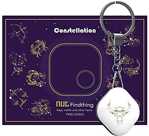 Nutale Schlüsselfinder - Löwe Finden mit App Bluetooth, iOS und Android, Community Suchfunktion, Item Tracker Support Fernbedienung, Wallet Tracker, Gute Idee für Ihre verlorenen Gegenstände (Stier)