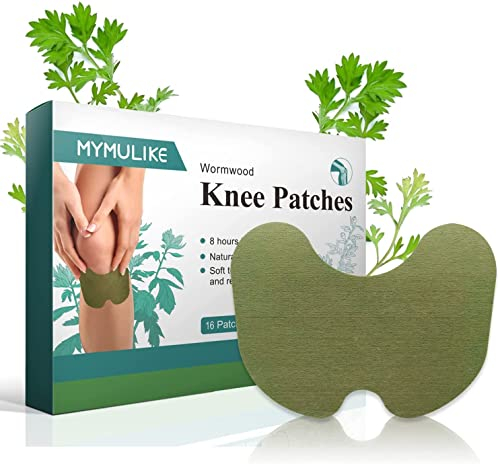 MYMULIKE 16 Stück Schmerzlinderung Patch, Schmerzlinderungspflaster, Knie Aufkleber, Knie Schmerzlinderungs Patch, Wärmepflaster Schmerzpflaster für Lendenwirbelsäule, Knie