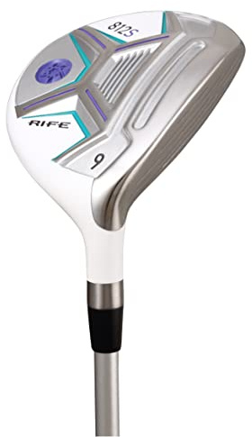 Rife Golf Women's Rife 812s Offset Golf 9 Wood Golf Club, Right Handed Premium Ultra Forgiving Ladies Flex Graphite Shaft with Tour Velvet Grip