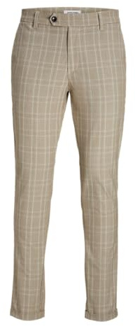 JACK & JONES Jpstmarco Jjconnor AKM Noos - Pantaloni Chino da Uomo, Beige., 34W x 34L
