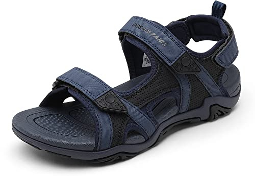 DREAM PAIRS Men Durable Outdoor Sport Sandals,Navy,10
