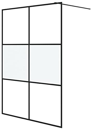 vidaXL Parete Doccia Walk in 140x195 cm Vetro Semi Smerigliato ESG