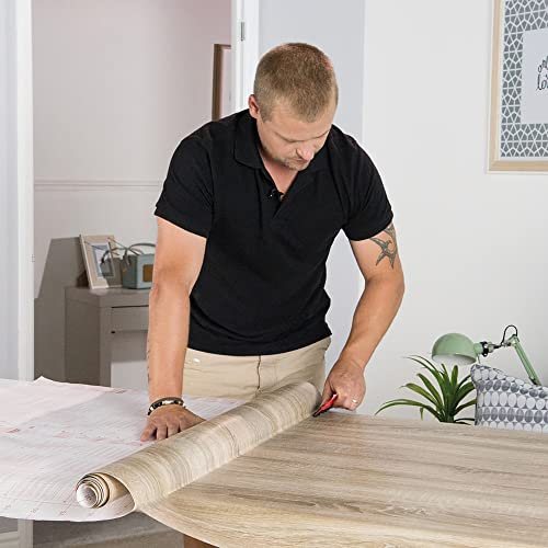 Vinyl Warehouse d-c-fix Sonoma Light Oak Wood Sticky Back Furniture Wrap Vinyl (W)90cm (L) Sold by the metre