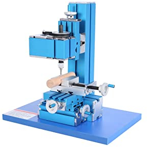 Metal Mini Milling Machine Micro DIY Woodworking Power Tool for Various Types of Metal Wood Turning