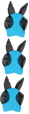WOONEKY 3-teiliges Schutzmaskennetz Für Pferde Sofortmaske Zum Reiten Im Freien
