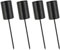 4 er Set Stabkerzenhalter Adventskranz,Schwarz Stabkerzenhalter zum Stecken,Metall Kerzenstecker für Stabkerzen,2.5cm Diameter Kerzenhalter Adventskranz Stabkerzen Halter,für Tischdeko Kerzen