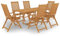 ShGaxin 7-TLG. Garten-Essgruppe Massivholz Teak, Esstisch Mit Stühlen Set, Gartenmöbel Sitzgruppe, Balkon Möbel, Gartenlounge Set, Terrassenmöbel, Balkonmöbel Set - 3059565