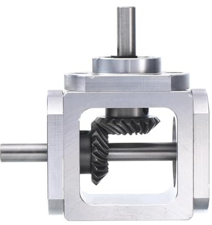 Getriebe 90 Grad Rechtwinkliges Kegelradgetriebe 1:1 Einzelausgangswelle 1 20 Zähne Kegelrad Aluminiumrahmen