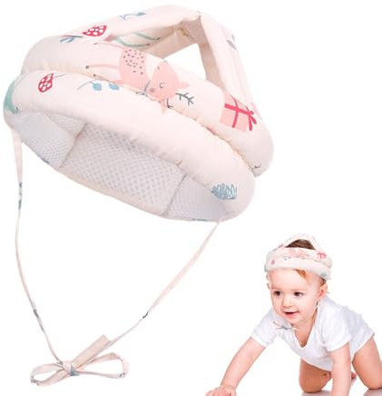 QingWing Casco Protector Bebe, 360 Gradi Casco Antigolpes Bebe, Protector de Cabeza de Bebé Transpirabilidad Ajustables, Adecuado para Bebés Que Están Aprendiendo a Caminar de 6 a 36 Meses, Adular