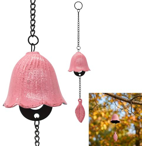 Scacciapensieri giapponesi a forma di foglia, piccole campane a vento giapponesi in ghisa, ciondolo da appendere all'aperto, ornamento per benedizioni, balcone, giardino, terrazza, cortile