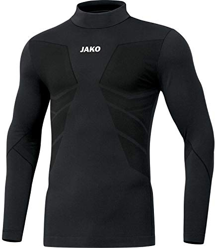 JAKO Herren Turtleneck Comfort 2.0, Schwarz, L