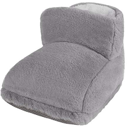 YJZQ Chauffe-pieds Coussin de Chauffant USB Bottes chauffe-pieds Protection Pieds en peluche Confort pour Hiver Bureau Massage de Chambre (Gris)