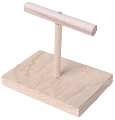 Tragbare Holz Papagei Papagei Training Rotation Sitzständer Plattform Vögel Pfote Schleifen Spielzeug Vogel Spielplatz Vogelkäfige für Sittiche Sittich Käfig Cuttlebone für Vögel Vogelkäfig