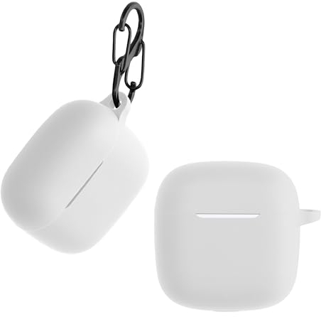 kwmobile Étui Compatible avec Huawei FreeBuds SE2 Housse - Housse pour Casque Audio étui de Protection en Silicone - Blanc