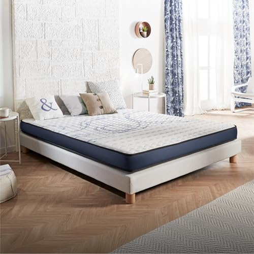 Naturalex - Dream - Colchón 140x190 cm Viscoelástico - 15 cm | PerfectDream - Espuma Ultra Transpirable MemoFeel V30 + Blue Látex - Máximo Comfort - Hipoalergénico - Reversible