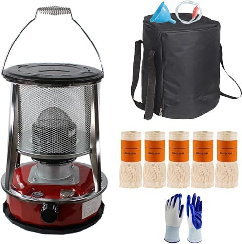 BomDog Kerosene Stove Heater, Portable Petroleum Stove, Kerosene Stove Burner Without Electricity/4.6L-Red