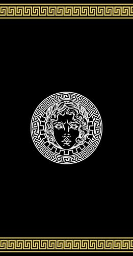 Miracle Home. Toalla Microfibra Atenea Negro, 100% Poliéster, 75 X 145 cm. 15552