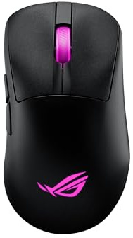 ASUS ROG Keris II Origin Wireless Gaming Mouse – Right-Handed Ergonomic, 65g, Tri-Mode Connectivity, 42K DPI, up to 127Hr Battery, Web-Based Configuration, PC/Mac Support - Black