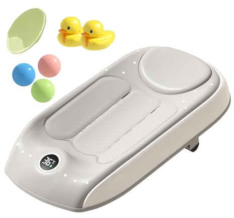 de Support de Douche Ergonomique avec Détection de Température | Hauteur réglable sur 3 niveaux pour bain des Maison, , Hôtel, Plage, Douche