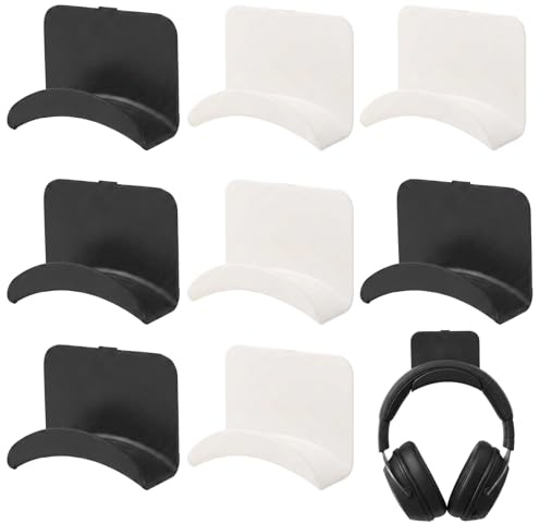 8 Pcs Headphone Holder, Headphone Hook for Desk, Desk Headphone Hanger