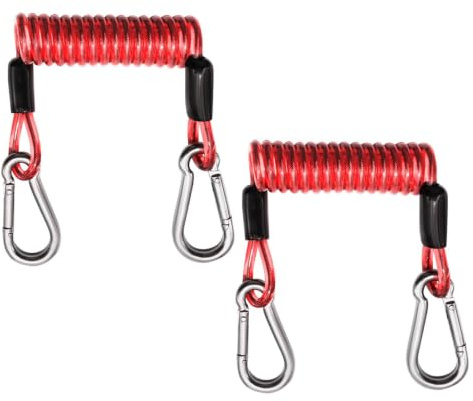 Paddle Leash – TPU elastiskt snöre | Kajak paddle Board Safety Tether, 2-pack