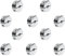 Stoppklemme (teilbar) aus Edelstahl V4A - Seilklemme Drahtklemme Drahtseil Klemme Drahtseilklemme (2mm,10 Stück)