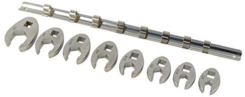 B.Rasche e.K. Hahnenfuss Steckschlüssel Hahnenfussschüssel Set 8 tlg. Zöllig Krähenfuss/SAE/Stecknüsse Zoll