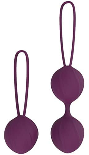 Pink B.O.B. Weighted Ben-Wa Exercise Ball Set of 2 - Hypoallergenic Silicone - Improve Grip for Better Orgasms and Better Sex!