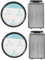 BettaWell 4 Filtros Hepa para Rowenta Compact Power Cyclonic XXL Aspirador RO4811EA RO4823EA RO4825EA RO4826EA RO4853EA RO4855EA RO4859EA RO4871EA RO48881EA RO4881EA