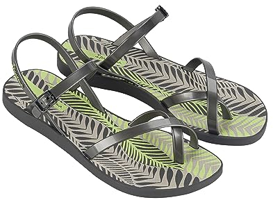 Ipanema Damen Fashion Sand VIII FEM Sandale, Grey/Silver/Green, 37 EU