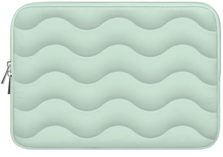 ARVOK Puffy Laptop Sleeve 15 15.6 16 inch for MacBook Air 15 inch/Pro 16 inch, Laptop Case Notebook Computer/Tablet Pouch Cover for HP/Dell/Lenovo/Asus/Acer/Samsung, Extra Bag, Winter, Women, Cute