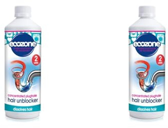 Ecozone Plughole Hair Unblocker (Pack of 2)