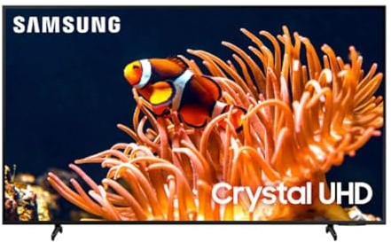 Samsung 55-Inch Class 4K Crystal UHD DU8000 Series HDR Smart TV w/Object Tracking Sound Lite, Motion Xcelerator, Ultra Slim Design, Gaming Hub, Alexa Built-in (UN55DU8000, 2024 Model)
