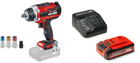 Einhell Professional Akku-Schlagschrauber IMPAXXO 18/450 Power X-Change (18 V, 450 Nm, 3 Leistungsstufen, Brushless, 1/2-Aufnahme, inkl. Nuss-Set, 4,0 Ah Akku + Ladegerät)