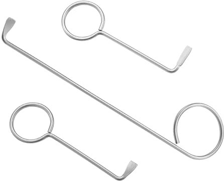 Litorange 3 Stück Universal Dietrich Set zum Öffnen der Tür, Edelstahl Buntbartschlüssel Universal für Zimmertüren,Türöffnungswerkzeug,Lockpicking Tool Set,Dietrich Schlüssel für Schrank