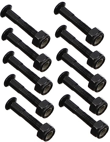 GRIRIW 40 Sets Skateboard Mounting Bolts and Nuts Hardware Kit Lightweight Iron Screws Practical Longboard Accessories for Skateboard Lovers