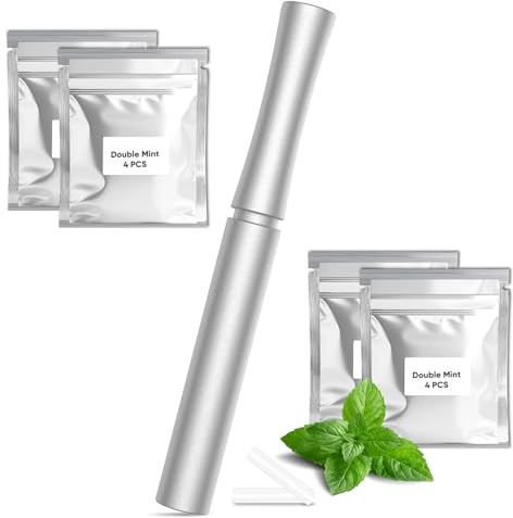 Natural Plant Aroma Inhaler for Habit Support | Nicotine-Free, Smokeless,Portable Device with Refillable Inserts,Durable Aluminum