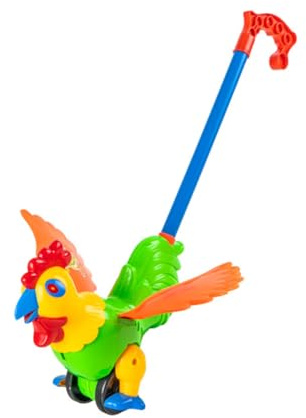 TOBBOMEY Carrello Imparare Camminare per Animali Colorati Manico Rimovibile Giocattolo Educativo Antiribaltamento per Ragazzo Ragazza e Piccoli Colore Casuale