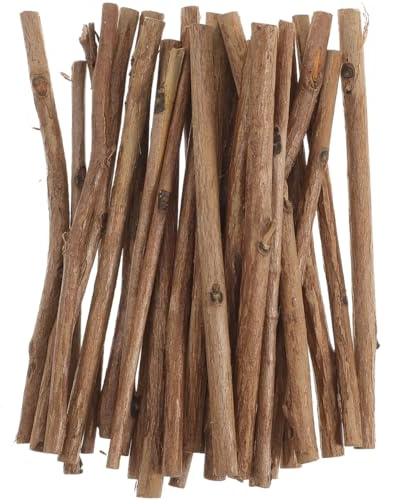BESPORTBLE 100 Stück 10CM Holzstäbchen zum Basteln Holzsticks Holz Log Sticks Holzstiele für DIY Basteln Kunst Handwerk Heimwerker Foto Requisiten (Holzfarbe)
