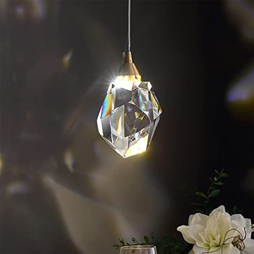 GUANSHAN K9 cristallo lampada a sospensione paralume in vetro plafoniera lampadario lampada da soffitto lampada da comodino per camera da letto, caffè, sala da pranzo, soggiorno