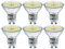 WSMCN GU10 LED Tageslichtweiß Lampe, 6W Ersetzt 100W Halogen Leuchtmittel, 770 Lumen 5000K Reflektorlampe, PAR16 AC 230V Flimmerfrei Strahler, 120°Abstrahlwinkel Spot, Nicht Dimmbar Birnen, 6 Stücke