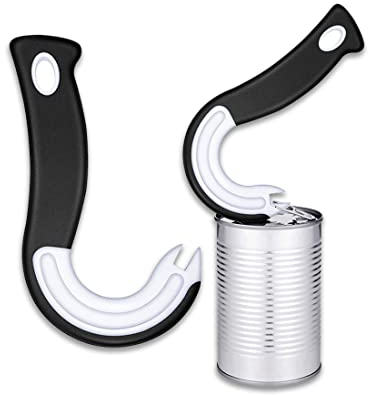 Apriscatole Manuale Apriscatole a forma di J Apriscatole Antirollio Professionali Senza Sfioramento Maneggevole Apriscatole