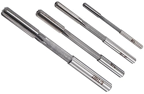 CoCud Mandrino Alesatori Set, 1/8 3/16 1/4 5/16 Diametro H7 Tolleranza, Fresatura Taglierina - (per Tornio Perforazione Macchina), 4-pz